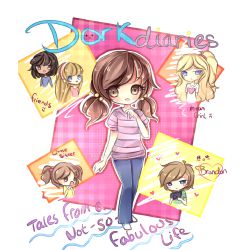 dork diaries characters with colour
