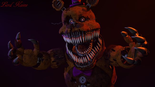 KritzZ on X: Here's nightmare fredbear without the red lighting and  backround. As you can see he has no legs poor guy. #fnaf4   / X