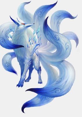 blue nine tailed fox