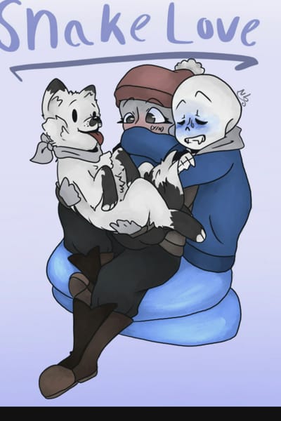 AU Undertale One-shots 3 - Lamia! Sans x Reader