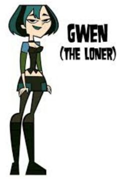 Total drama island Gwen  Total drama island, Drama, Cartoon caracters