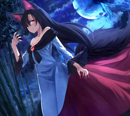 Werewolf and Vampire girl by TenshiAya on DeviantArt