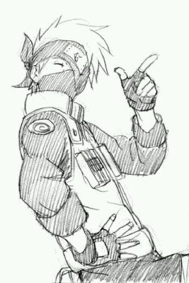 Female Kakashi Drawing