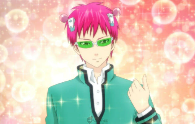 Featured image of post Saiki Kusuo Pink Hair Anime Guy With Green Sunglasses It s not really a 002 reference considering there are many gyarus in anime that call the person they like