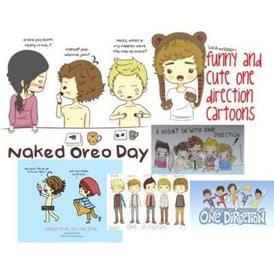 cute and funny cartoons of one direction