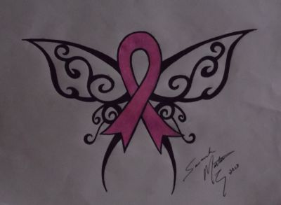 Breast Cancer Butterfly | Tattoo Designs By Savannah Mathis | Quotev