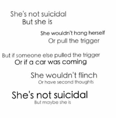suicidal thoughts quotes poems