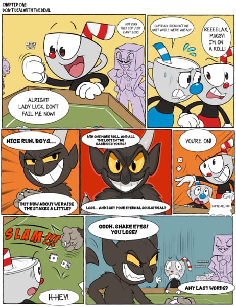 King Dice explains to the Devil why he's their (Cuphead Comic Dub  Compilation) 