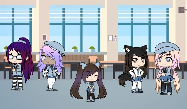 The DDLC girls in Gacha Club (Family-friendly version) : r/DDLC