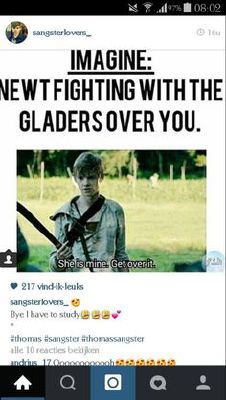 Get Over It Newt Newt Thomas Brodie Sangster Imagines Quotev