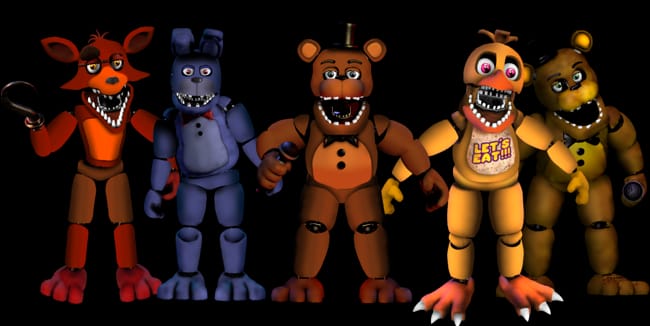 FNAF 1 Ignited Freddy  My own Custom Animatronic and inky designs