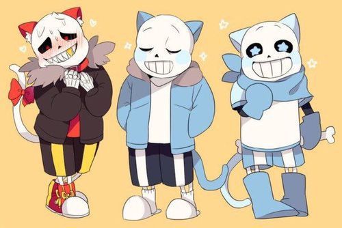 Image: AU Sans X AU Papyrus X Reader - All AU Neko!Sans x Inu!Reader