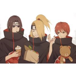 naruto sasori and deidara