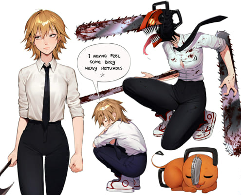 Chainsaw Man x White Cat Project Crossover Adds Denji - Siliconera