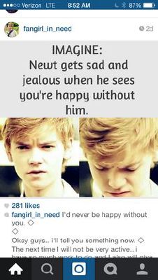 His Mistake Newt Newt Thomas Brodie Sangster Imagines Quotev