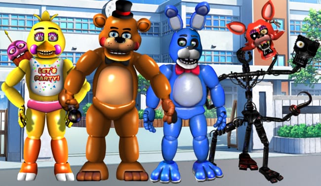 fnaf 1 animatronics