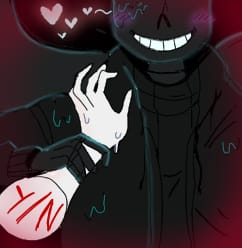 Yandere Passive Nightmare Sans x Yandere Listener (requested by