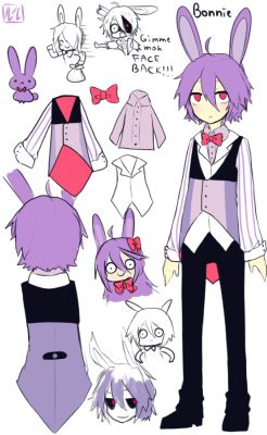 Anime - Fnaf - Bonnie - Anime Boy