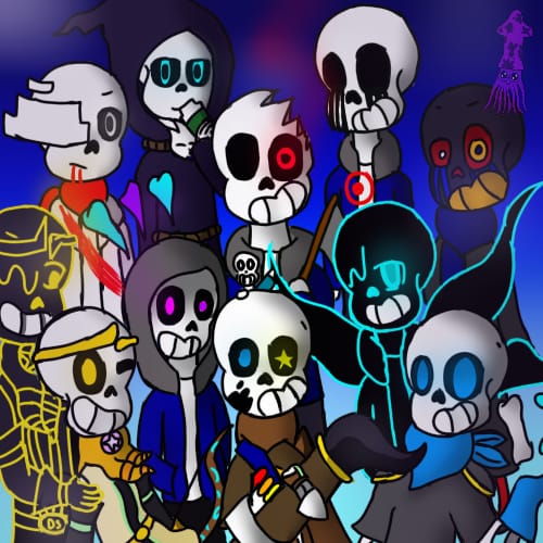 Dust Sans redraw! Next up in the Nightmare gang will be Horror (a personal  favorite of mine). (Note that these profiles & design choices are within my  headcanon, so try not to
