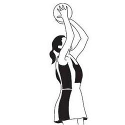 Netball player shooting and blocking the ball continuous line drawing  Continuous line drawing illustration of a netball  CanStock