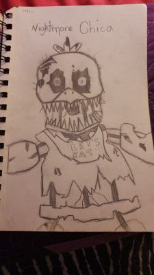 Nightmare chica  Nightmare, Fnaf, Fan art