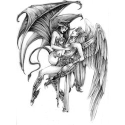 angel and demon love story