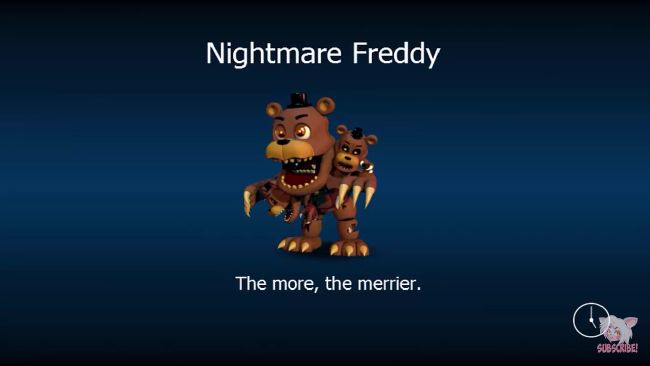 Nightmare Fredbear, Fnaf World Characters and Fan Made