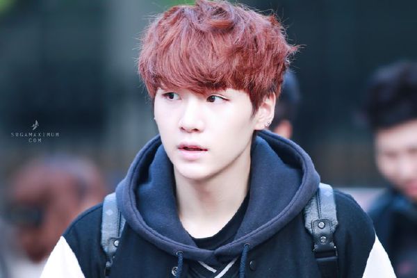 Suga - Male KPop Idols with the Best Red Hair 2019