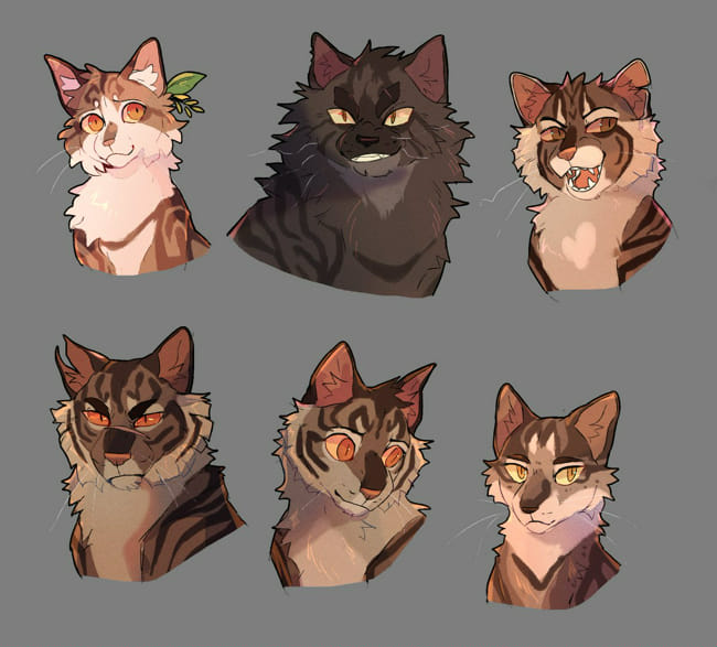 some kitties havin' a good time 💕 (ocs) : r/WarriorCats