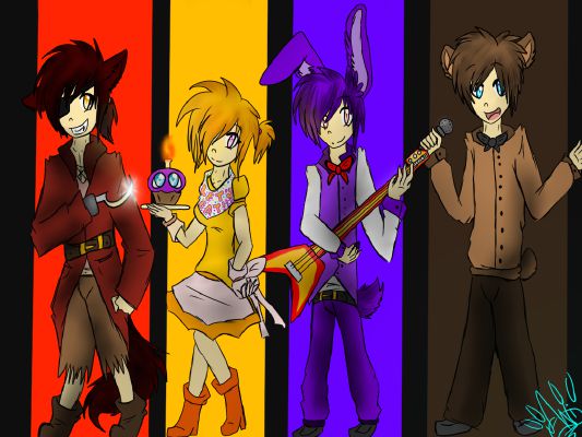 Fnaf anime human fans updated - Fnaf anime human fans