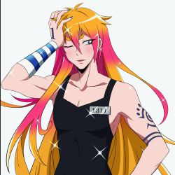 Portachiavi Acrilico Nanbaka, Personaggi Juugo Hajime Rock Nico Uno, Multicolore