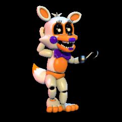 Lolbit has a bit more lipstick than Funtime Foxy (repost cause old