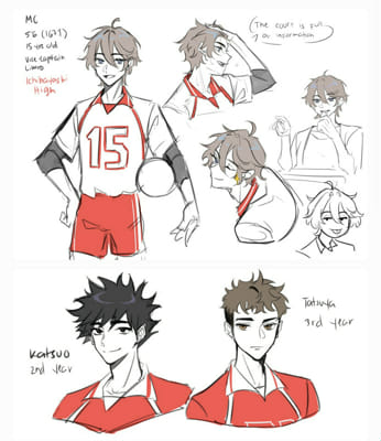 Updated character sheets of these - Haikyuu - Hey Hey Hey