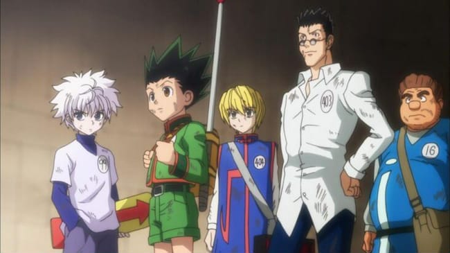 kurapika and leorio paladiknight (hunter x hunter) drawn by