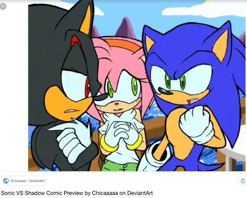 sonic and amy and shadow