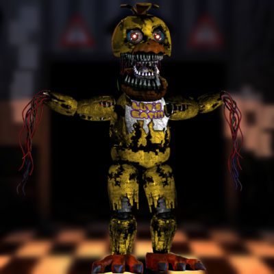 Withered Chica (my version), My own Custom animatronic and inky designs  2.0