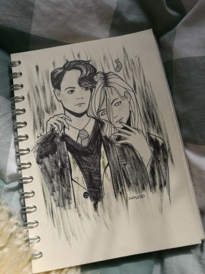 tom riddle drawing
