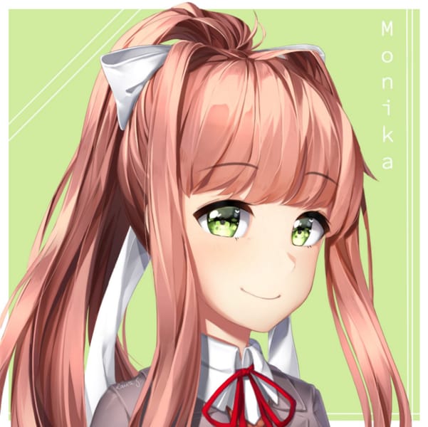 What happens when you ask Monika to kiss you(DDLC Monika After