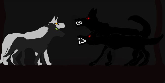A anime wolf black  an animals Speedpaint drawing by Silentwolves  Queeky   draw  paint