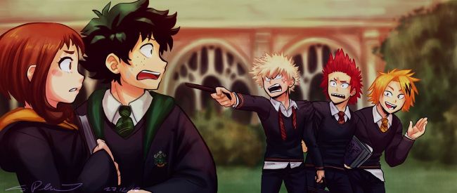 BNHA Hogwarts House Sorting (My Hero Academia + Harry Potter AU