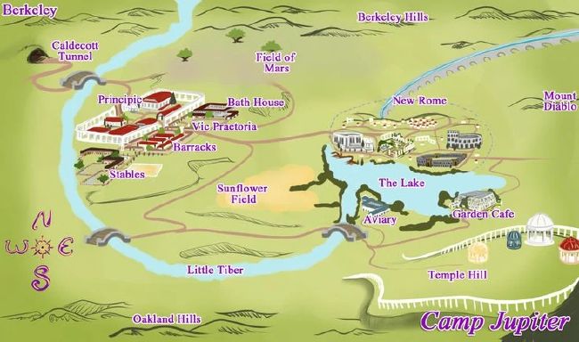 Camp Half Blood Map | Postcard