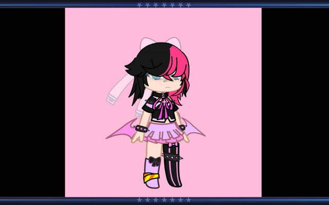 I made my main OC in gacha life and yikes.