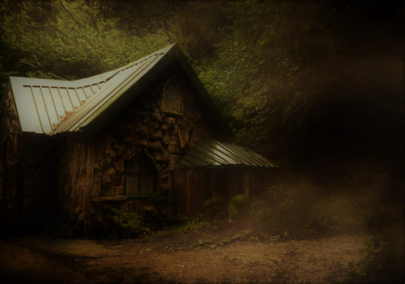 metaphor in the woods cabin
