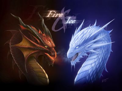 fire and ice hands wallpaper