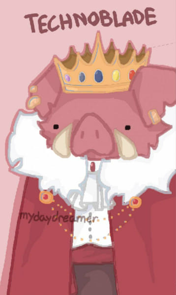 A drawing of Technoblade's crown I made a while ago. Rest in Peace