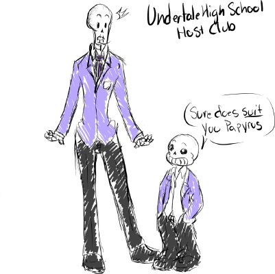 UnderHigh AU (Sans Au X reader Highschool)