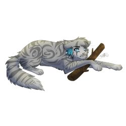 Jayfeather is very protective of his stick