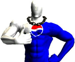 Pepsi man 2025 body pillow