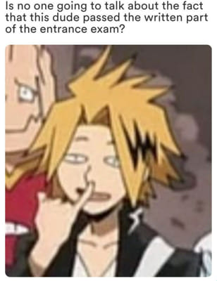 Write a letter to Denki Kaminari - Quiz | Quotev