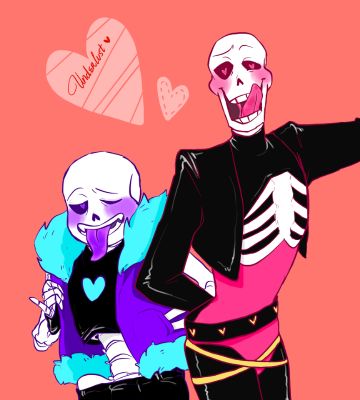 High School Love (AU Sans/Papyrus X Male! Reader)